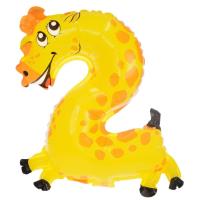 Balon foliowy cyferka 2 zwierzątko. Wydawca: ARPEX. SmakLiter.pl Opakowanie Balon foliowy cyferka 2 zwierzątko
