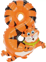 Balon foliowy cyferka 8 zwierzątko. Wydawca: Arpax. SmakLiter.pl Opakowanie Balon foliowy cyferka 8 zwierzątko