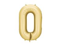Opakowanie Balon foliowy cyfra 0 86cm złoty