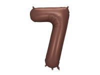 Opakowanie Balon foliowy cyfra 7 86cm mocca