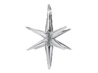 Opakowanie Balon foliowy Gwiazda 3D 105cm srebrny