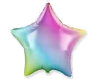 Opakowanie Balon foliowy gwiazda gradient pastelowy 45cm