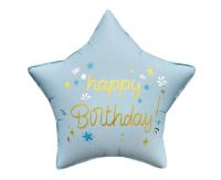 Opakowanie Balon foliowy Gwiazda Happy Birthday 44cm