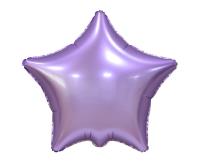 Opakowanie Balon foliowy Gwiazda matowa liliowa 44cm