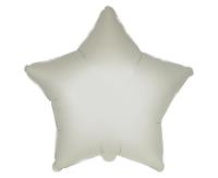 Opakowanie Balon foliowy Gwiazda satynowy pastel kremowy 45cm