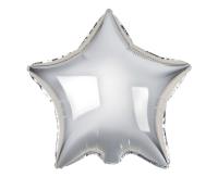 Opakowanie Balon foliowy Gwiazda srebrna 46cm 100szt