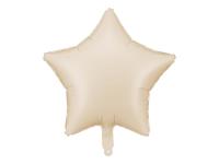 Opakowanie Balon foliowy Gwiazdka 48cm jasny beż