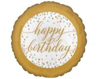 Balon foliowy Happy Birthday Pastel Confetti 46cm. Wydawca: AMSCAN. SmakLiter.pl Opakowanie Balon foliowy Happy Birthday Pastel Confetti 46cm