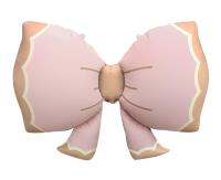 Opakowanie Balon foliowy Kokarda różowa 68x47cm