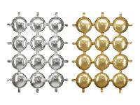 Opakowanie Balon foliowy kurtyna dwustronna Koła złoto-srebrn