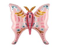 Opakowanie Balon foliowy Motyl różowo-złoty 67x68cm