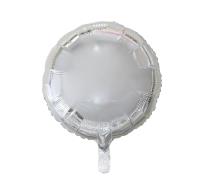 Opakowanie Balon foliowy Okrągły srebrny 45cm