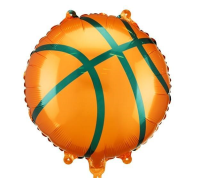Balon foliowy Piłka do koszykówki 35x35cm. Wydawca: PartyDeco. SmakLiter.pl Opakowanie Balon foliowy Piłka do koszykówki 35x35cm