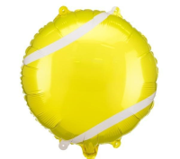 Balon foliowy Piłka tenisowa 35x35cm. Wydawca: PartyDeco. SmakLiter.pl Opakowanie Balon foliowy Piłka tenisowa 35x35cm