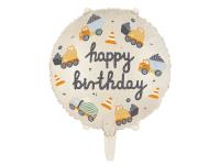Opakowanie Balon foliowy Pojazdy budowlane 45cm