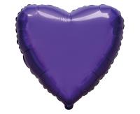 Opakowanie Balon foliowy Serce fioletowe 45cm
