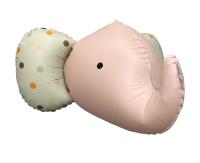 Opakowanie Balon foliowy Słoń 3D różowy matowy 63x50cm
