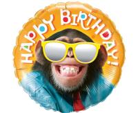 Balon foliowy Smiling chimp Happy Birthday 46cm. Wydawca: Anagram. SmakLiter.pl Opakowanie Balon foliowy Smiling chimp Happy Birthday 46cm