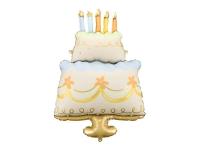 Balon foliowy Tort 62x104cm. Wydawca: PartyDeco. SmakLiter.pl Opakowanie Balon foliowy Tort 62x104cm