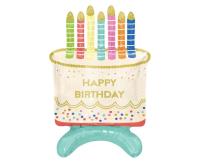 Opakowanie Balon foliowy Tort Happy Birthday 33x48x24cm