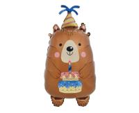 Opakowanie Balon foliowy Urodzinowy Miś 34x63cm