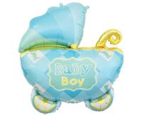 Opakowanie Balon foliowy Wózek niebieski 60cm