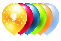 Opakowanie Balon metalik 9 mix kolorów 5szt