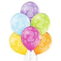 Opakowanie Balony 2 urodziny 30cm 6szt