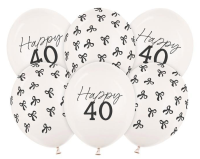 Balony 40 Pastel Off-white 30cm 6szt. Wydawca: PartyDeco. SmakLiter.pl Opakowanie Balony 40 Pastel Off-white 30cm 6szt