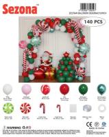 Opakowanie Balony Boże Narodzenie 140szt