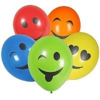 Balony Emotki 28cm 5szt. Wydawca: ARPEX. SmakLiter.pl Opakowanie Balony Emotki 28cm 5szt