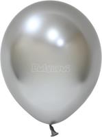 Opakowanie Balony lateksowe Chrome srebrne 25cm 50szt