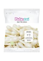 Opakowanie Balony lateksowe Metallic białe 12cm 100szt