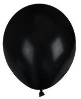 Opakowanie Balony pastelowe jednokolorowe czarne 10szt
