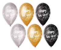 Opakowanie Balony Premium Happy New Year 33cm 25szt