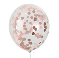 Opakowanie Balony z konfetti czerwonym 30cm 5szt