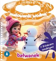 Bałwanek. Zadanka & malowanki wodne. Autor: Wioleta Żyłowska. SmakLiter.pl Okładka książki Bałwanek. Zadanka & malowanki wodne