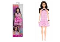 Opakowanie Barbie lalka Fashionistas sukienka różowa kratka