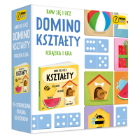 Opakowanie Baw się i ucz Domino Kształty Gra i książka