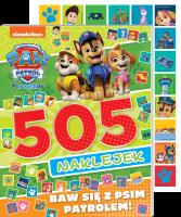 Okładka książki Baw się z Psim Patrolem. Psi Patrol. 505 naklejek