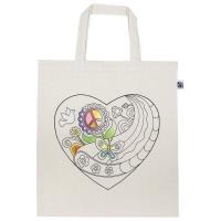 Bawełniana torba z motywem serca. Wydawca: Goki. SmakLiter.pl Opakowanie Bawełniana torba z motywem serca