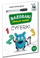 Bazgraki piszą po śladzie. Cyferki. Autor: Opracowanie zbiorowe. SmakLiter.pl Okładka książki Bazgraki piszą po śladzie. Cyferki