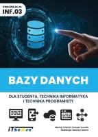 Okładka książki Bazy danych dla studenta i technika... kw INF.03