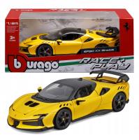Bburago Ferrari SF90 XX Stradale 4.0 V8 1:24 model Bburago 18-26032 ŻÓŁTY SAMOCHÓD. Wydawca: BBurago. SmakLiter.pl Opakowanie Bburago Ferrari SF90 XX Stradale 4.0 V8 1:24 model Bburago 18-26032 ŻÓŁTY SAMOCHÓD