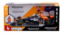 Opakowanie Bburago Model 1:24 BOLID F1 McLaren MCL38 FIGURKA NORRIS GP JAPONII 2024 18-28040