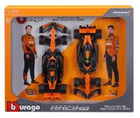 Opakowanie Bburago Model 1:24 McLaren MCL38 Norris Piastri zestaw bolidów F1 18-28051