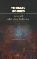 Behemot albo Długi Parlament. Autor: Hobbes Thomas. SmakLiter.pl Okładka książki Behemot albo Długi Parlament
