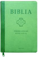 Biblia pierwszego Kościoła z paginat. suwak zieleń. Autor:   Praca zbiorowa. SmakLiter.pl Okładka książki Biblia pierwszego Kościoła z paginat. suwak zieleń