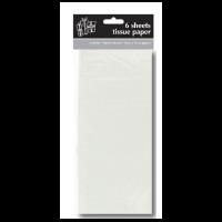 Opakowanie Bibuła 50x70 cm Białą 6 arkuszy