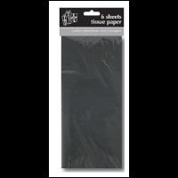 Opakowanie Bibuła 50x70 cm Czarna 6 arkuszy